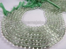 Green Amethyst Faceted Round Beads